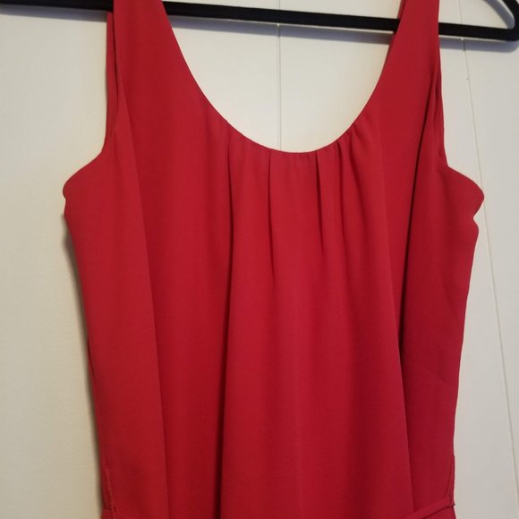 RW&Co Red Crepe Midi Shift Dress - Picture 5 of 13